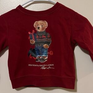 Ralph Lauren Kids Red Bear Graphic Sweatshirt
